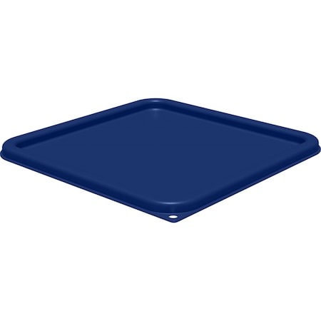 Carlisle Foodservice Squares Food Storage Container Lid, 11.38 x 11.38 x 0.63, Blue, Plastic 1197260